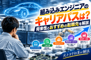 【元トヨタ社員が解説】組み込みエンジニアのキャリアパスは？将来性とおすすめの転職先